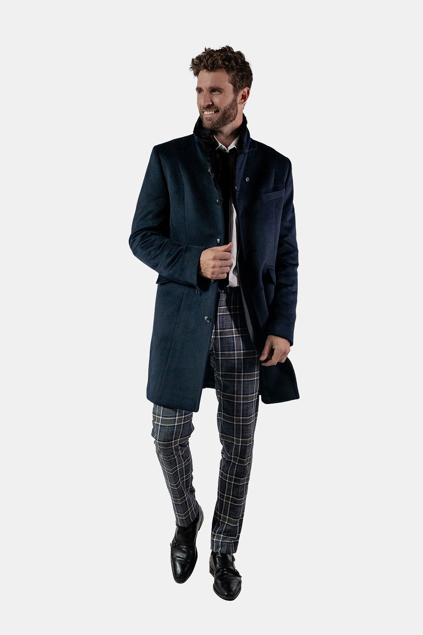 Unisex Topcoat - Navy