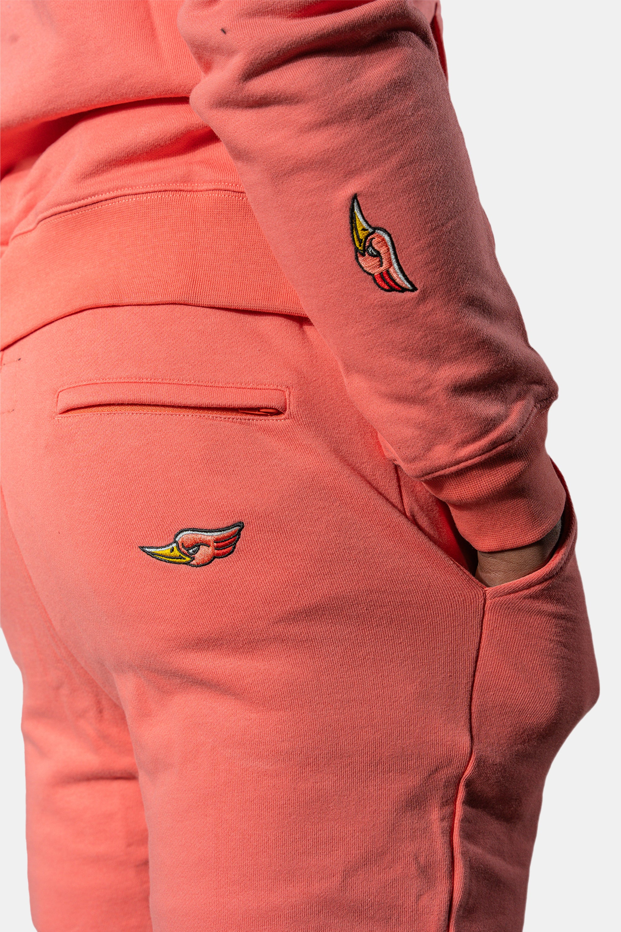 Unisex Cotton Sweatsuit - Coral