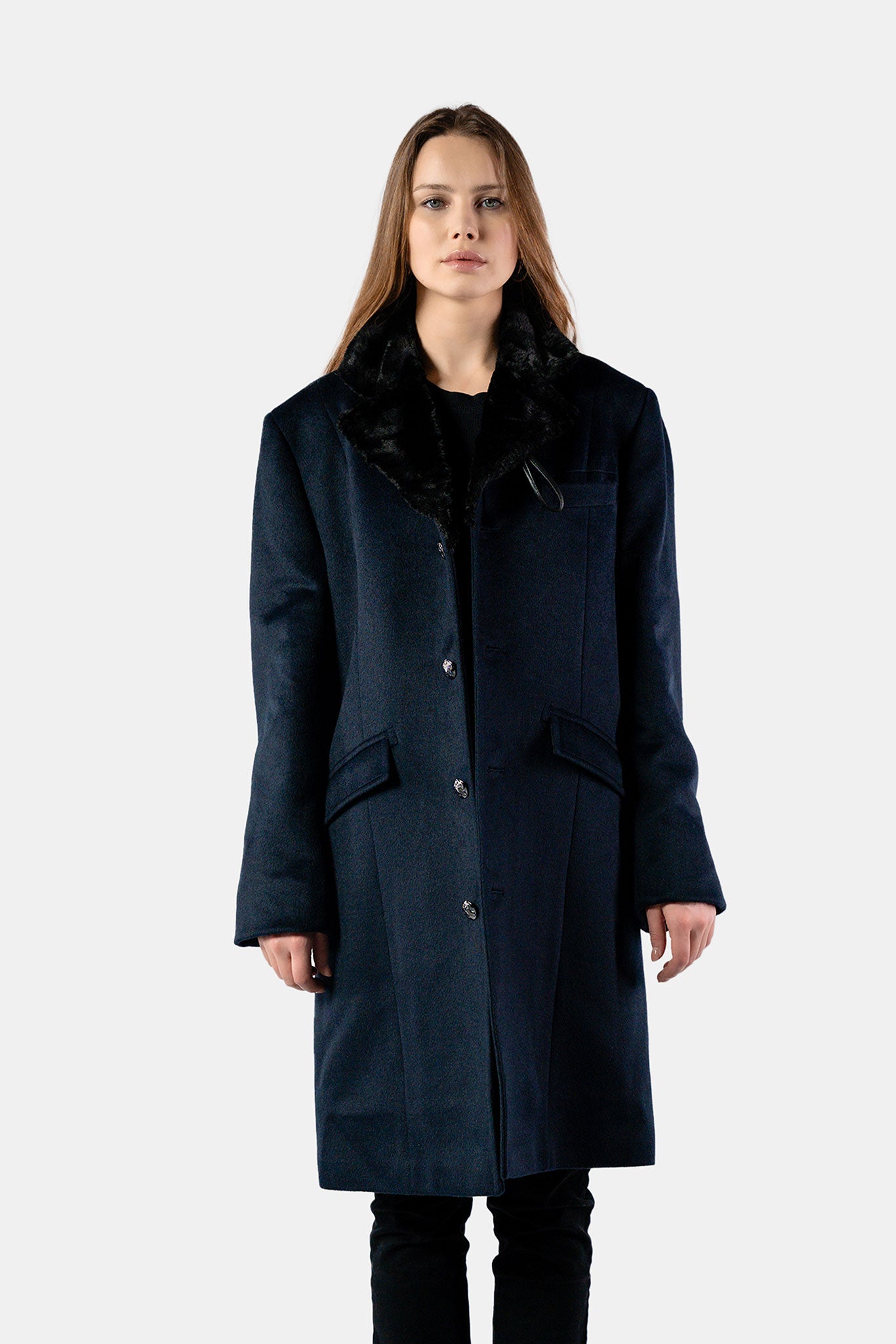 Unisex Topcoat - Navy