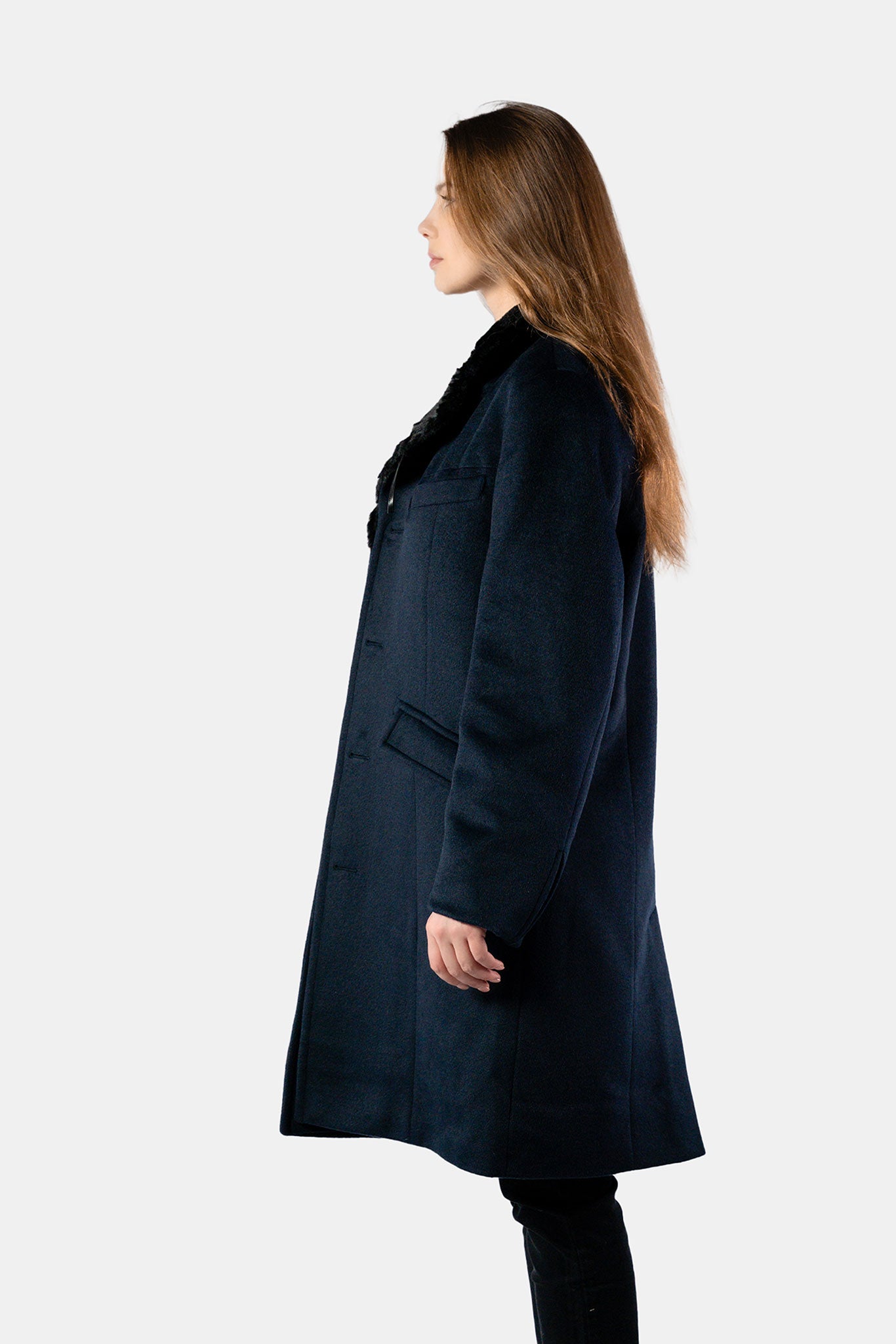 Unisex Topcoat - Navy