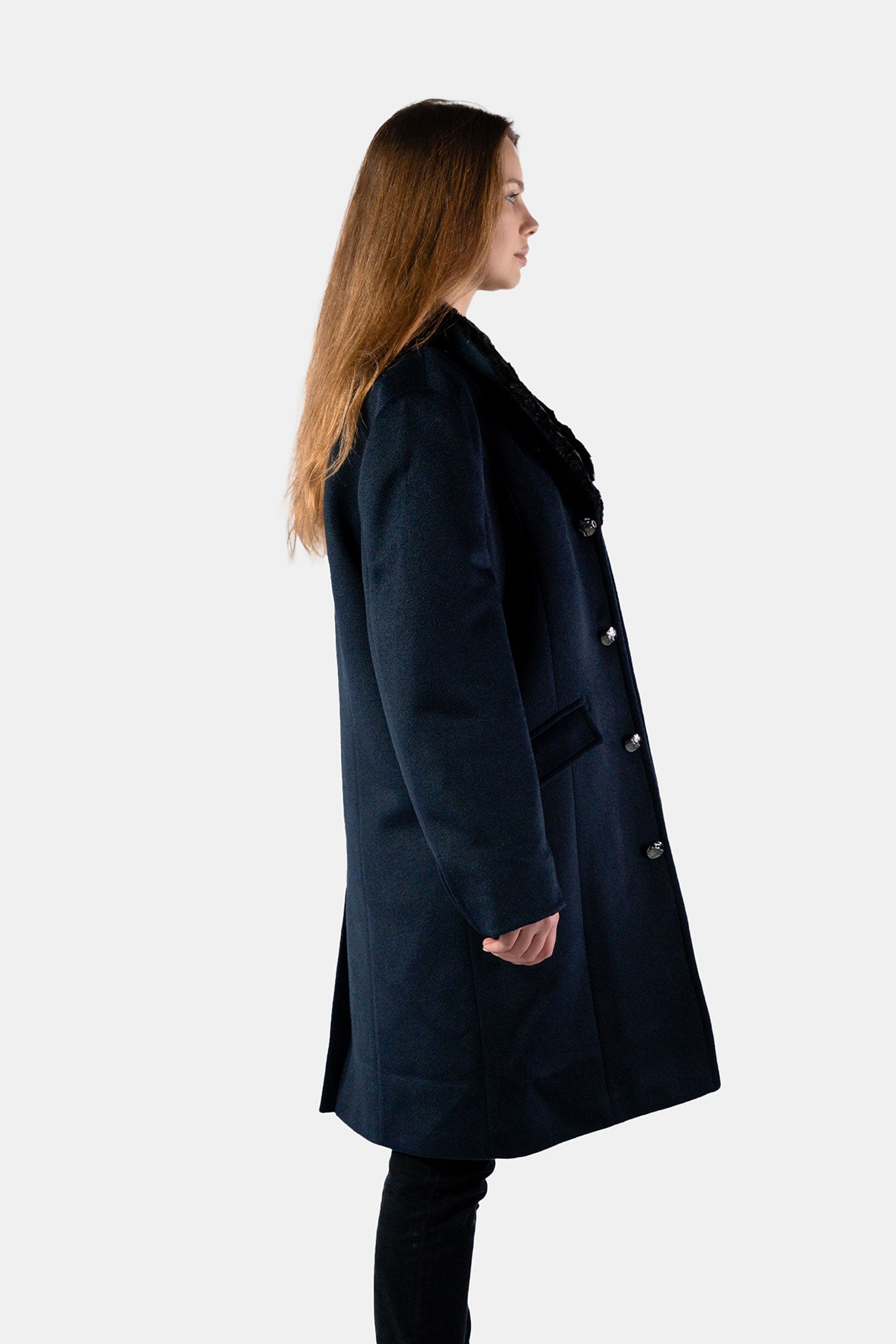 Unisex Topcoat - Navy