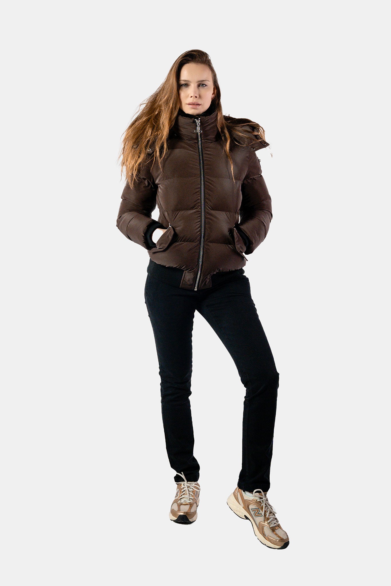Women's Woody Bomber Jacket - Mocha Diamond