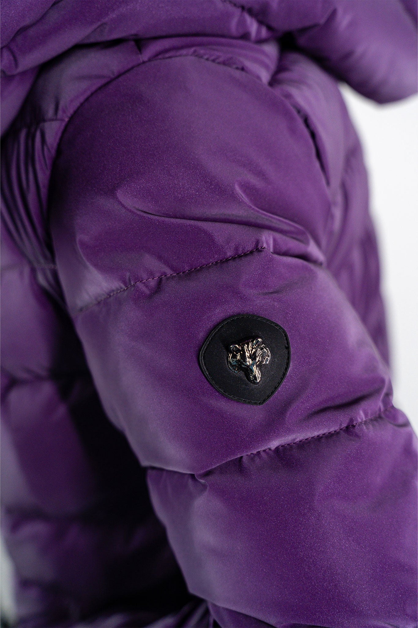 Women's Medium Weight Long Robin Coat - Purple Diamond