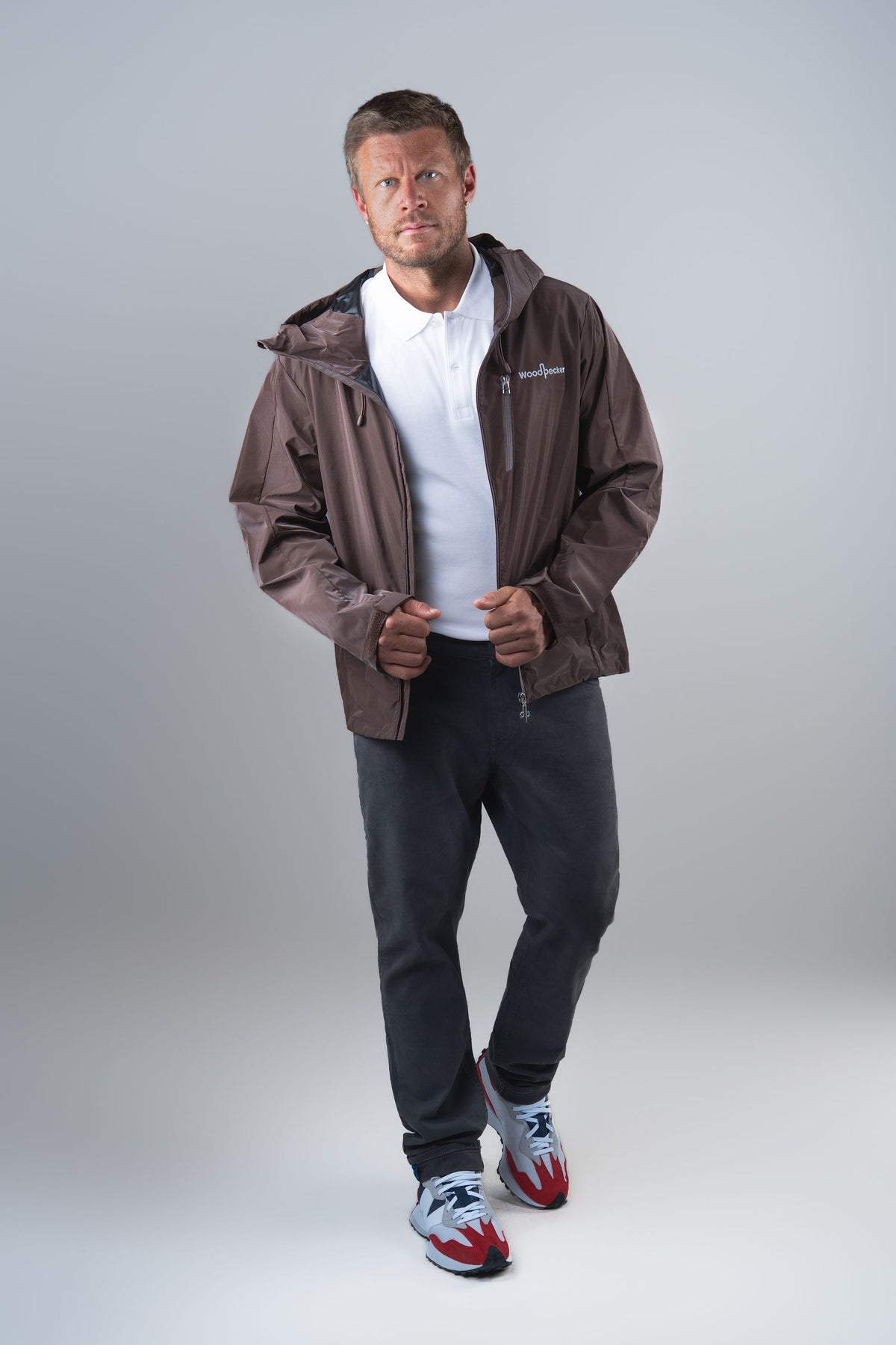 Men's Wind Shell - Mocha Diamond