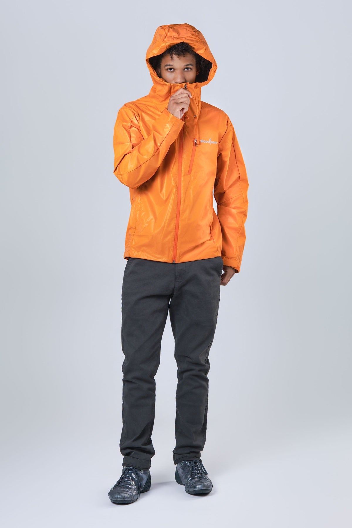 Men's Wind Shell - Orange Diamond