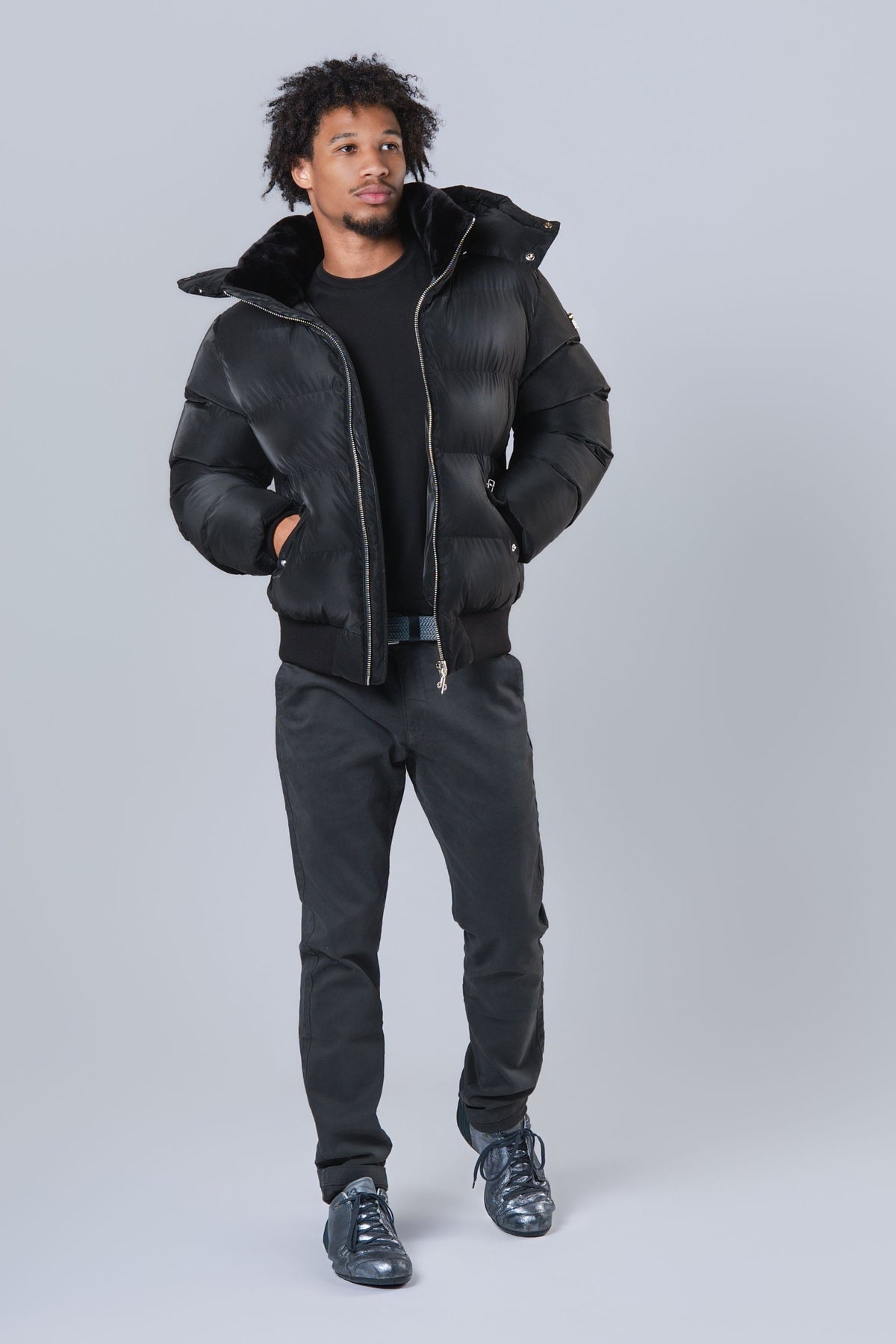 Men's Woody Bomber Jacket - Black Diamond