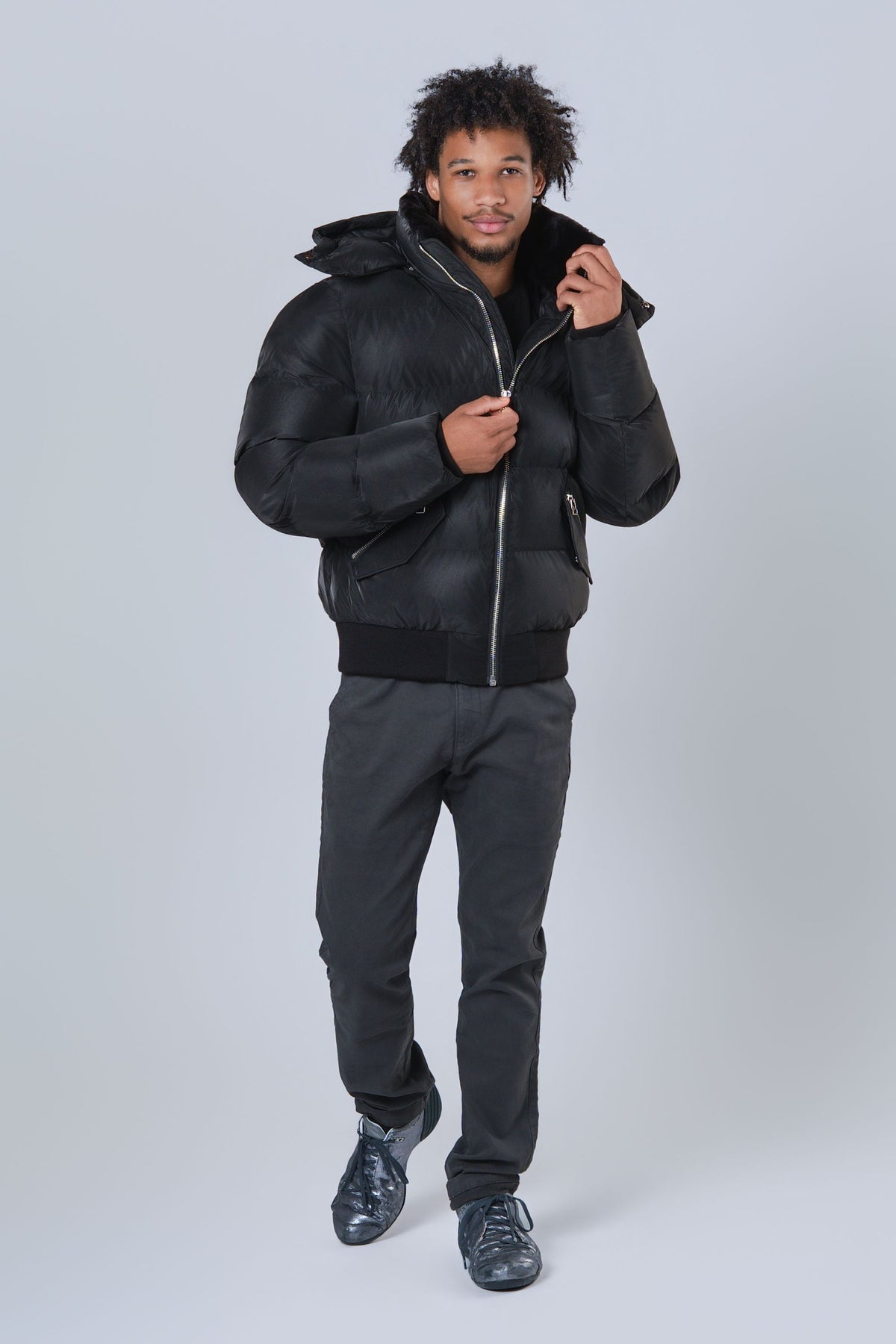 Men's Woody Bomber Jacket - Black Diamond