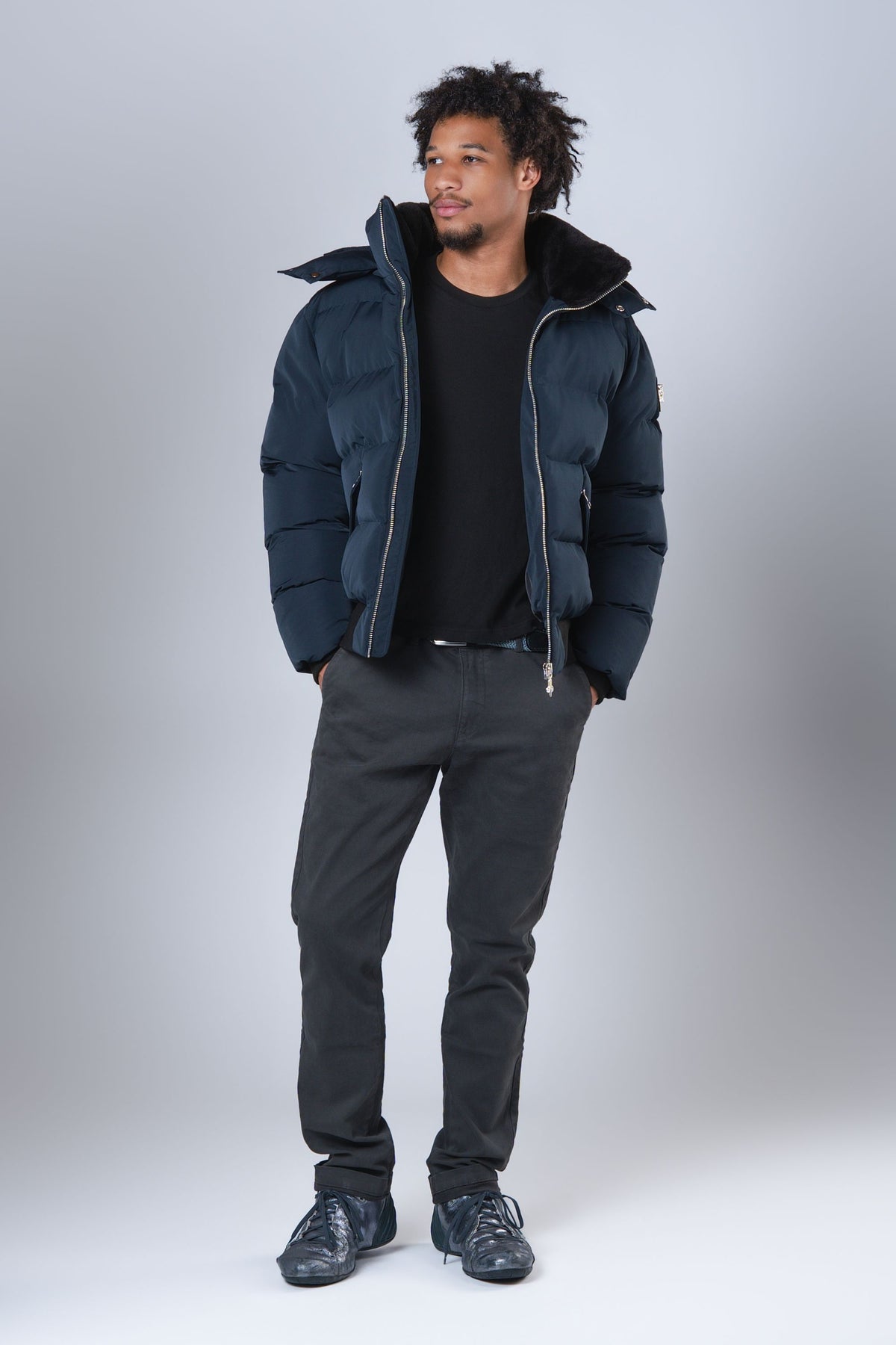 Men's Woody Bomber Jacket - Matte Navy