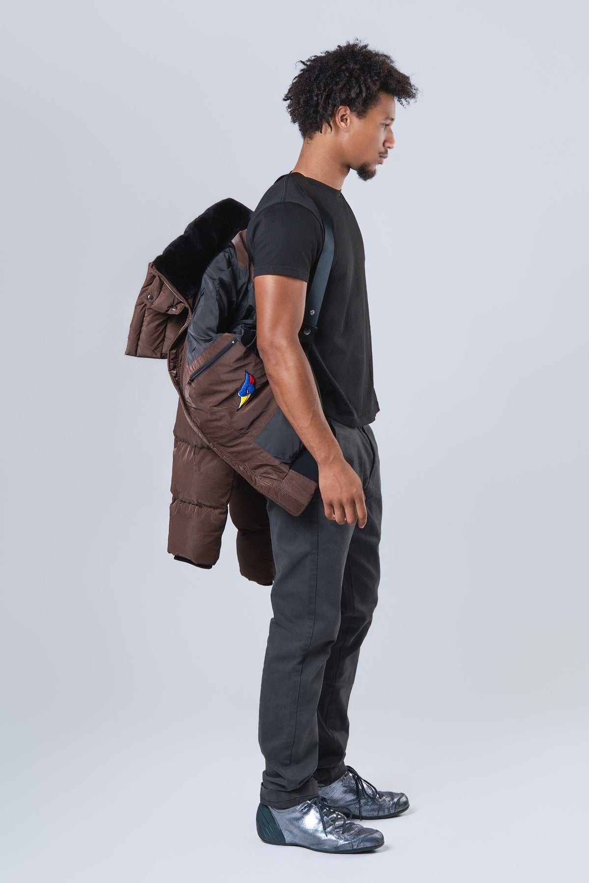 Men's Woody Bomber Jacket - Mocha Diamond