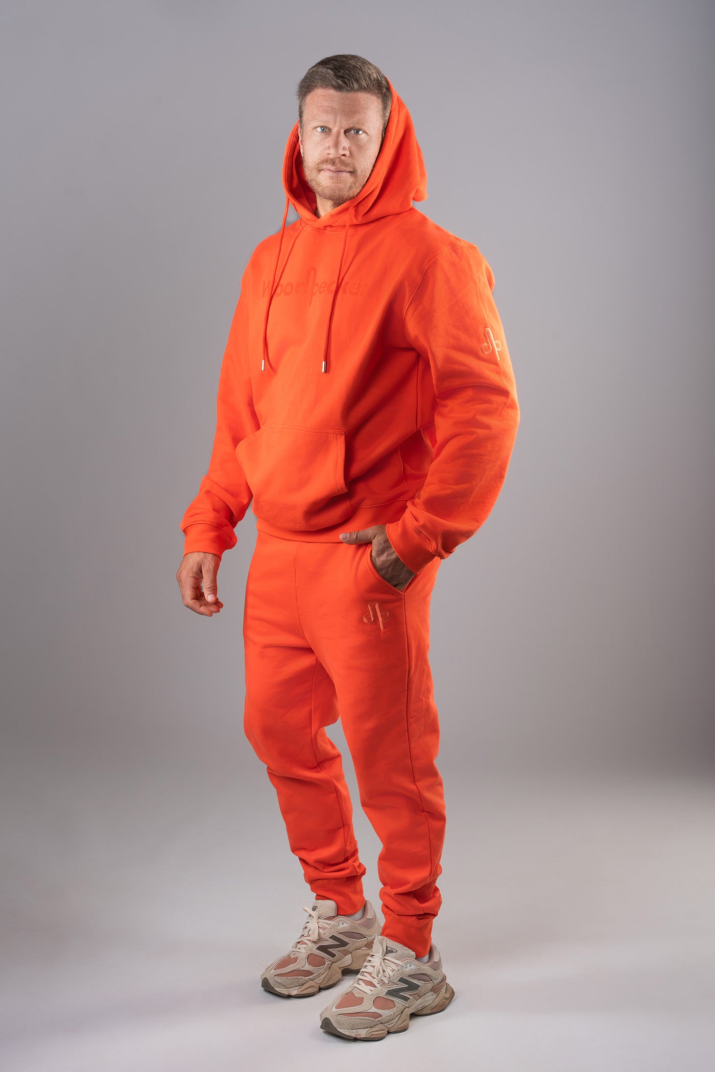 Unisex Cotton Sweatsuit - Blood Orange