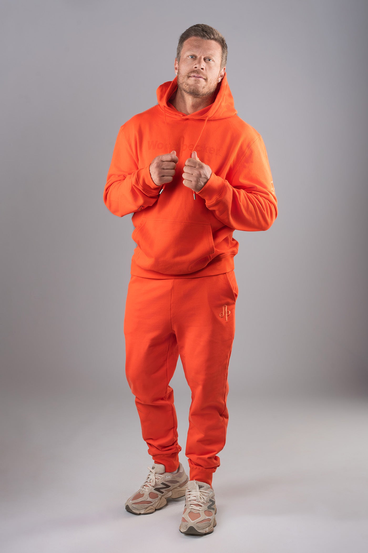 Unisex Cotton Sweatsuit - Blood Orange