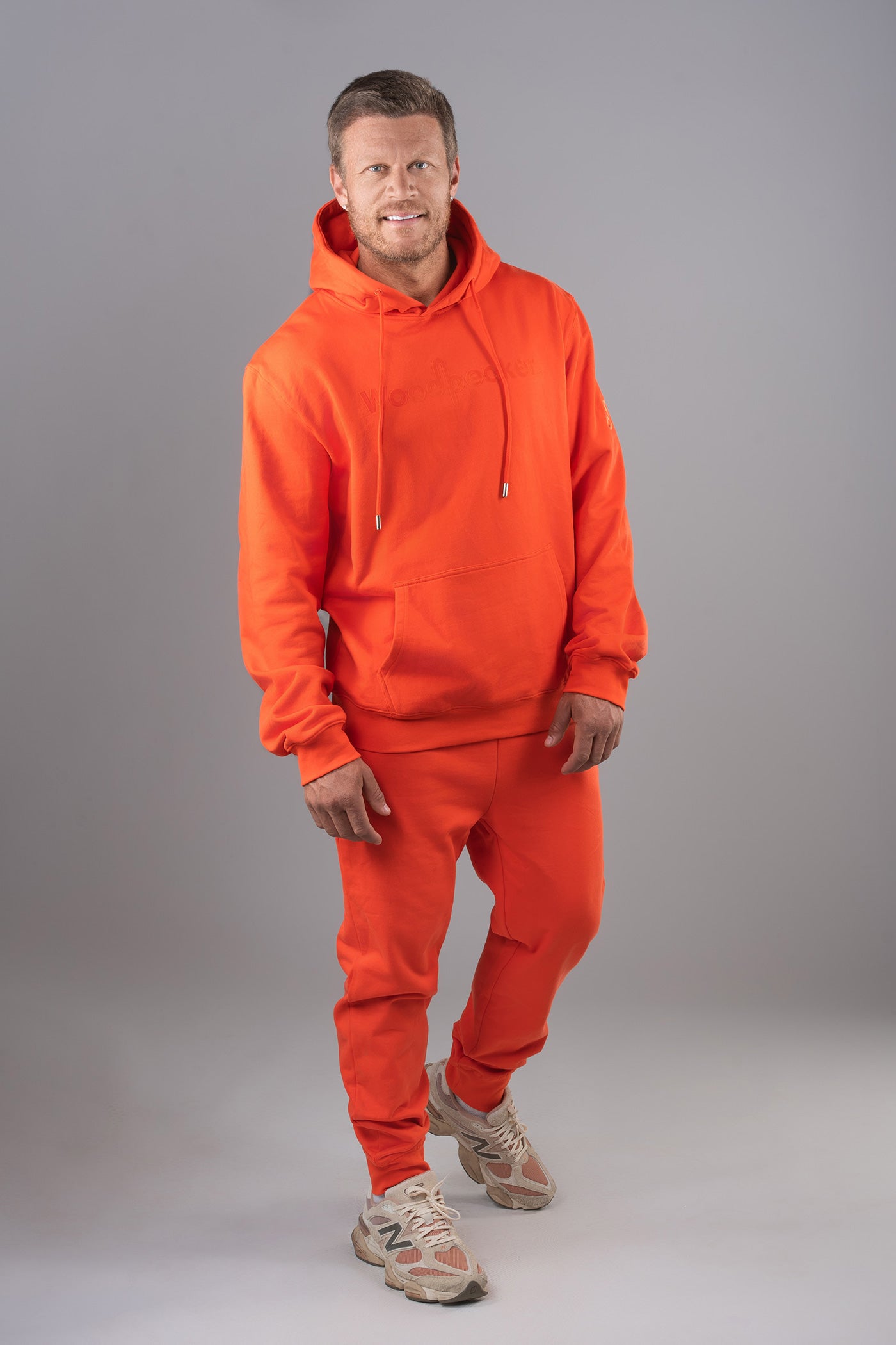 Unisex Cotton Sweatsuit - Blood Orange
