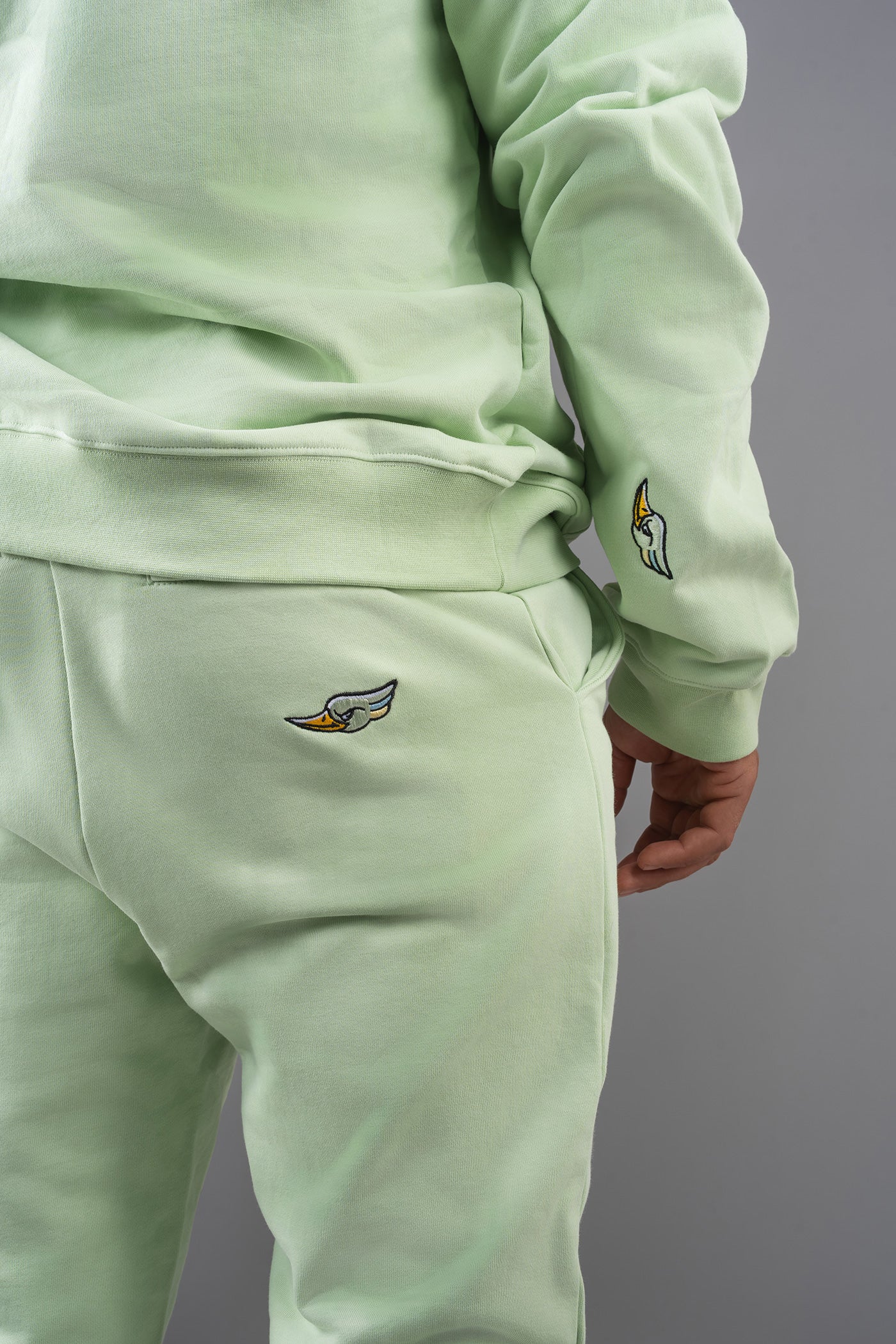 Unisex Cotton Sweatsuit - Honeydew
