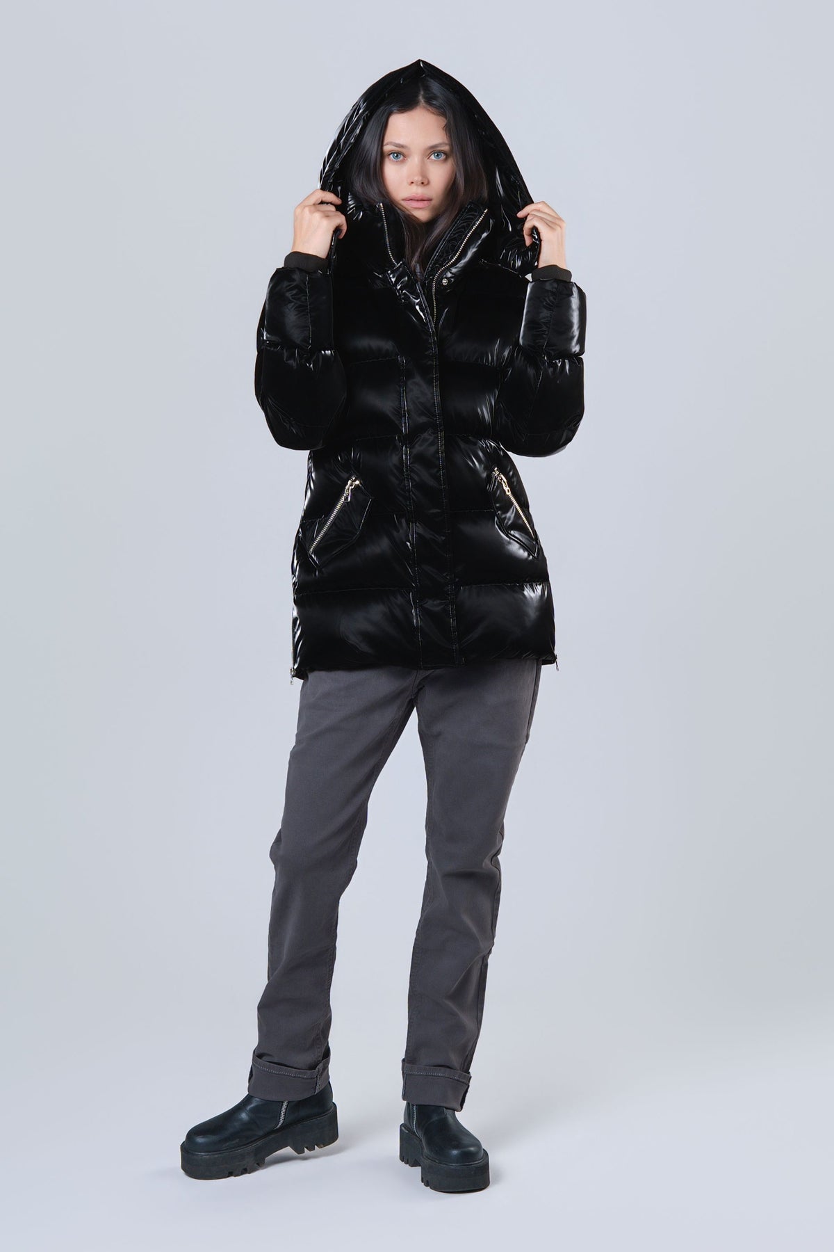 Women's Bumnester 3/4 Coat - All Wet Black