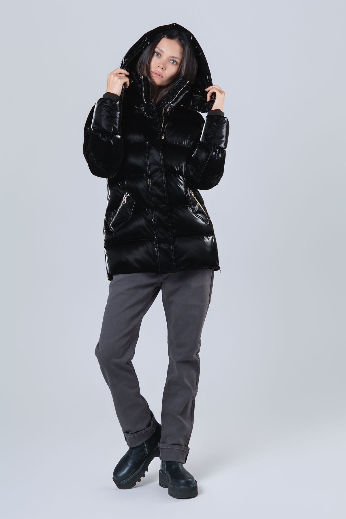 Women's Bumnester 3/4 Coat - All Wet Black