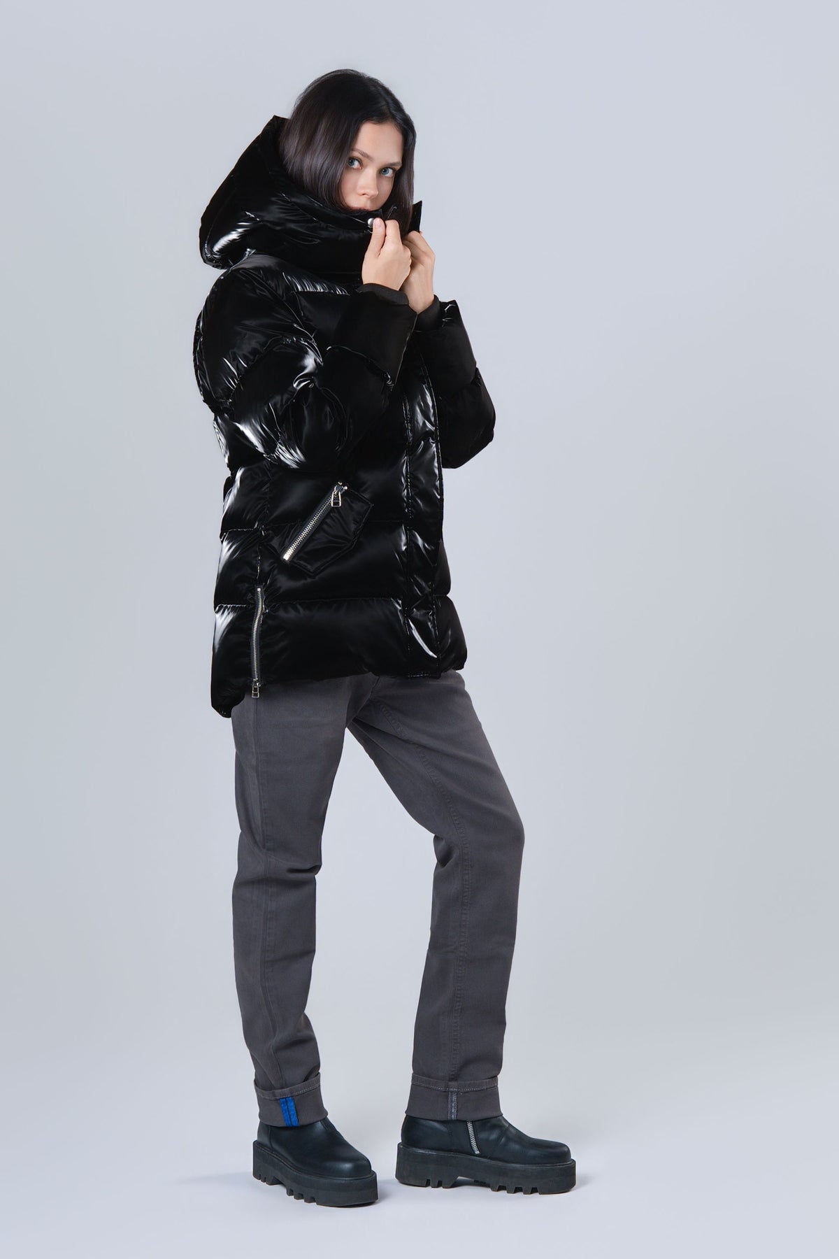 Women's Bumnester 3/4 Coat - All Wet Black