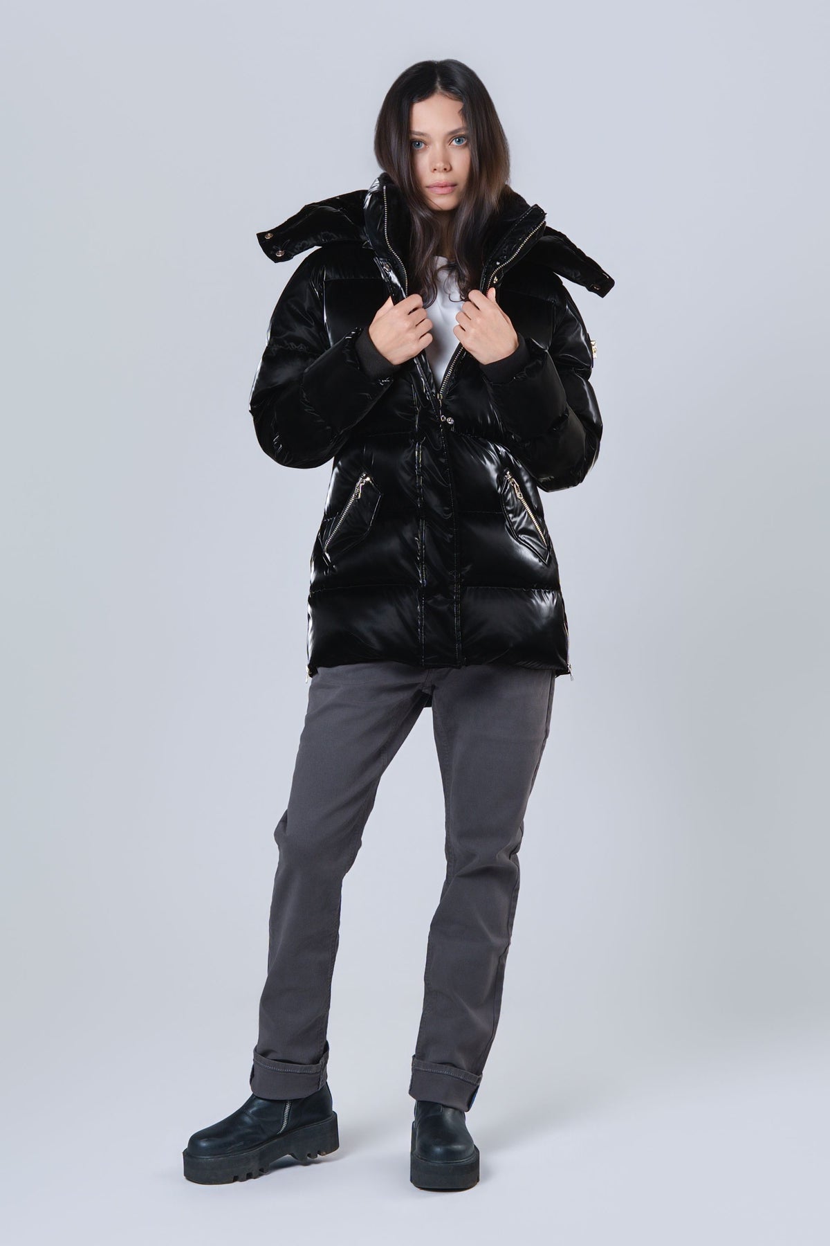 Women's Bumnester 3/4 Coat - All Wet Black