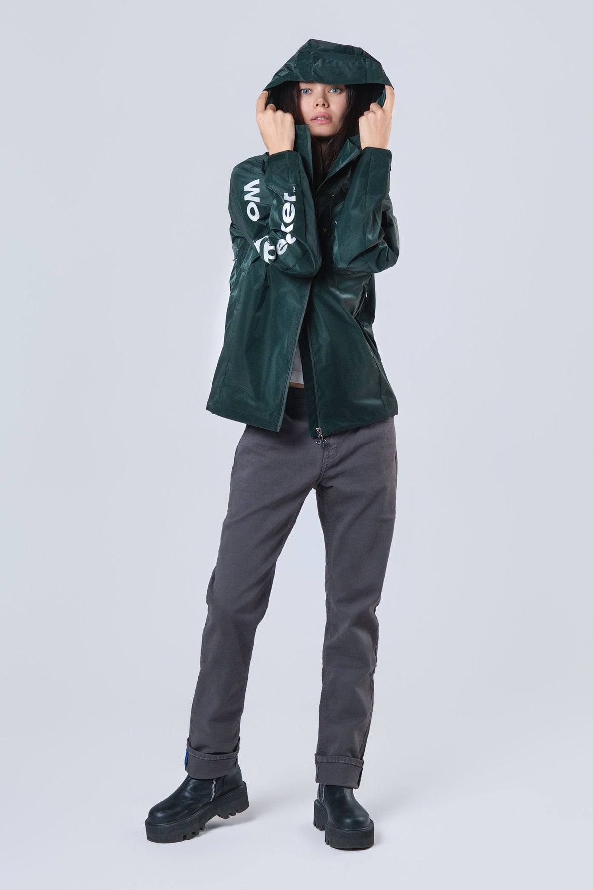 Women's Wind Shell - Green Diamond