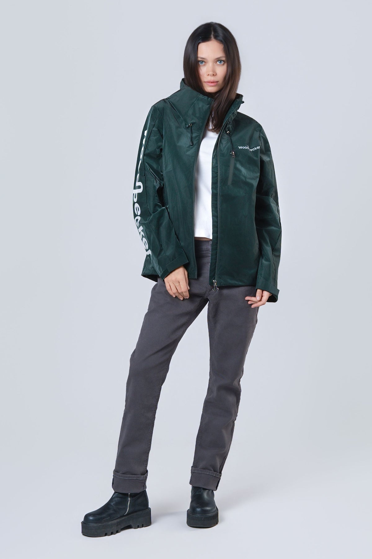 Women's Wind Shell - Green Diamond