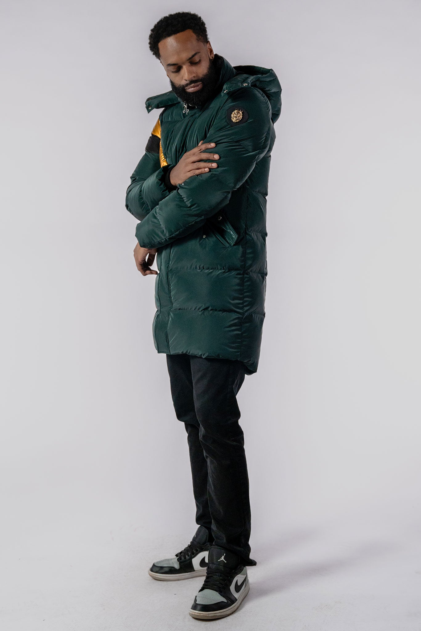 Men's Penguin Long Coat - Jamaica Special Edition - Green Diamond
