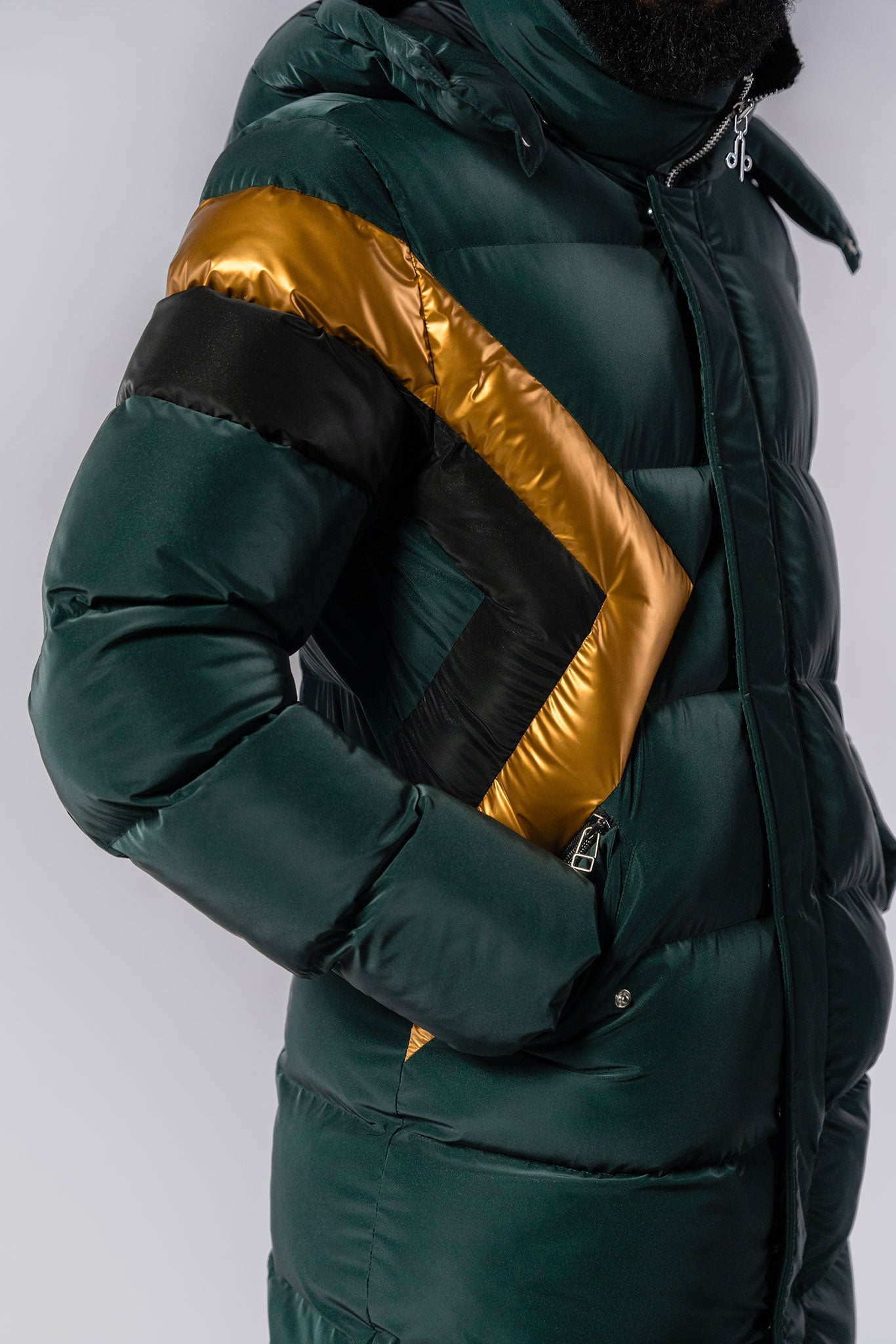 Men's Penguin Long Coat - Jamaica Special Edition - Green Diamond
