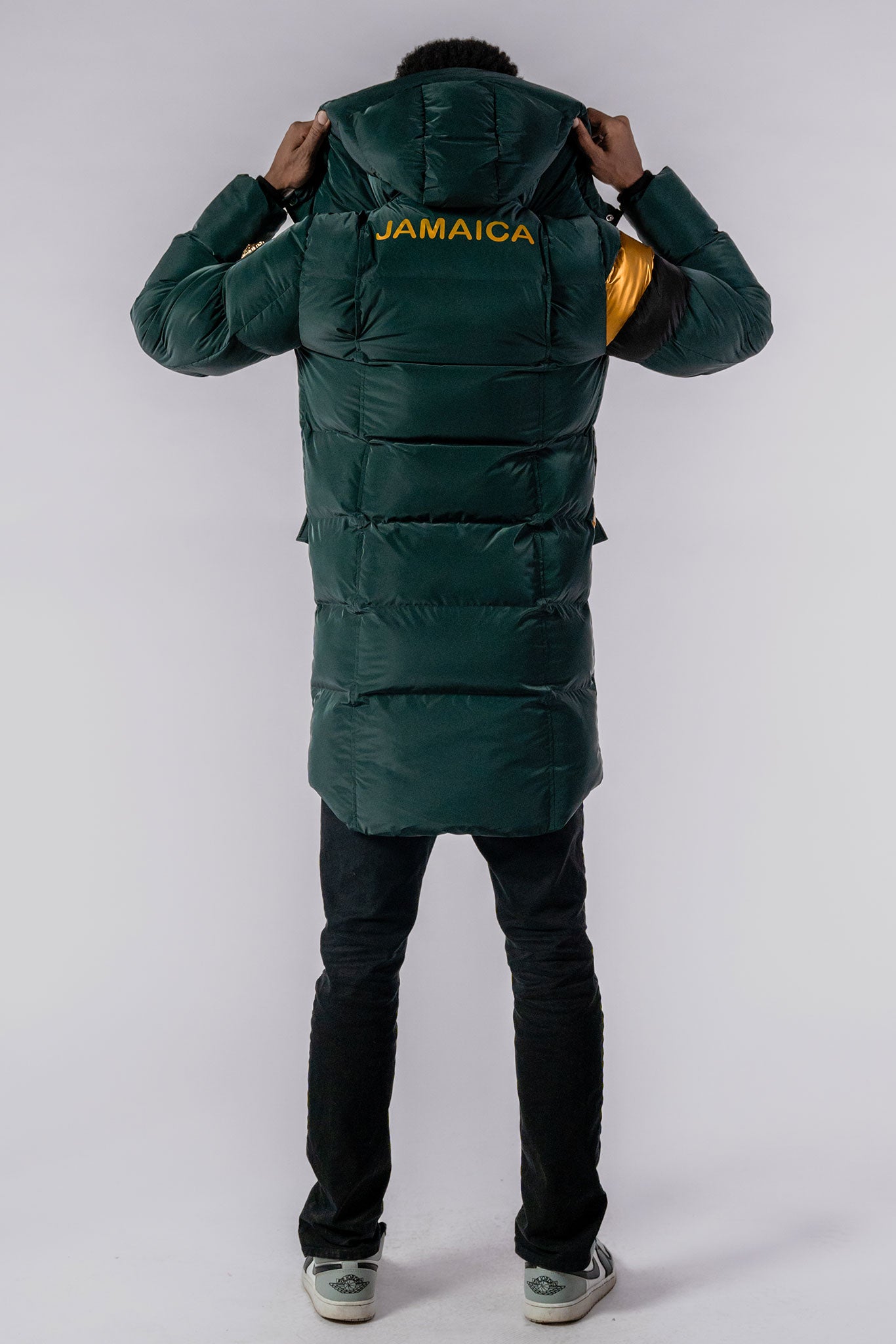 Men's Penguin Long Coat - Jamaica Special Edition - Green Diamond