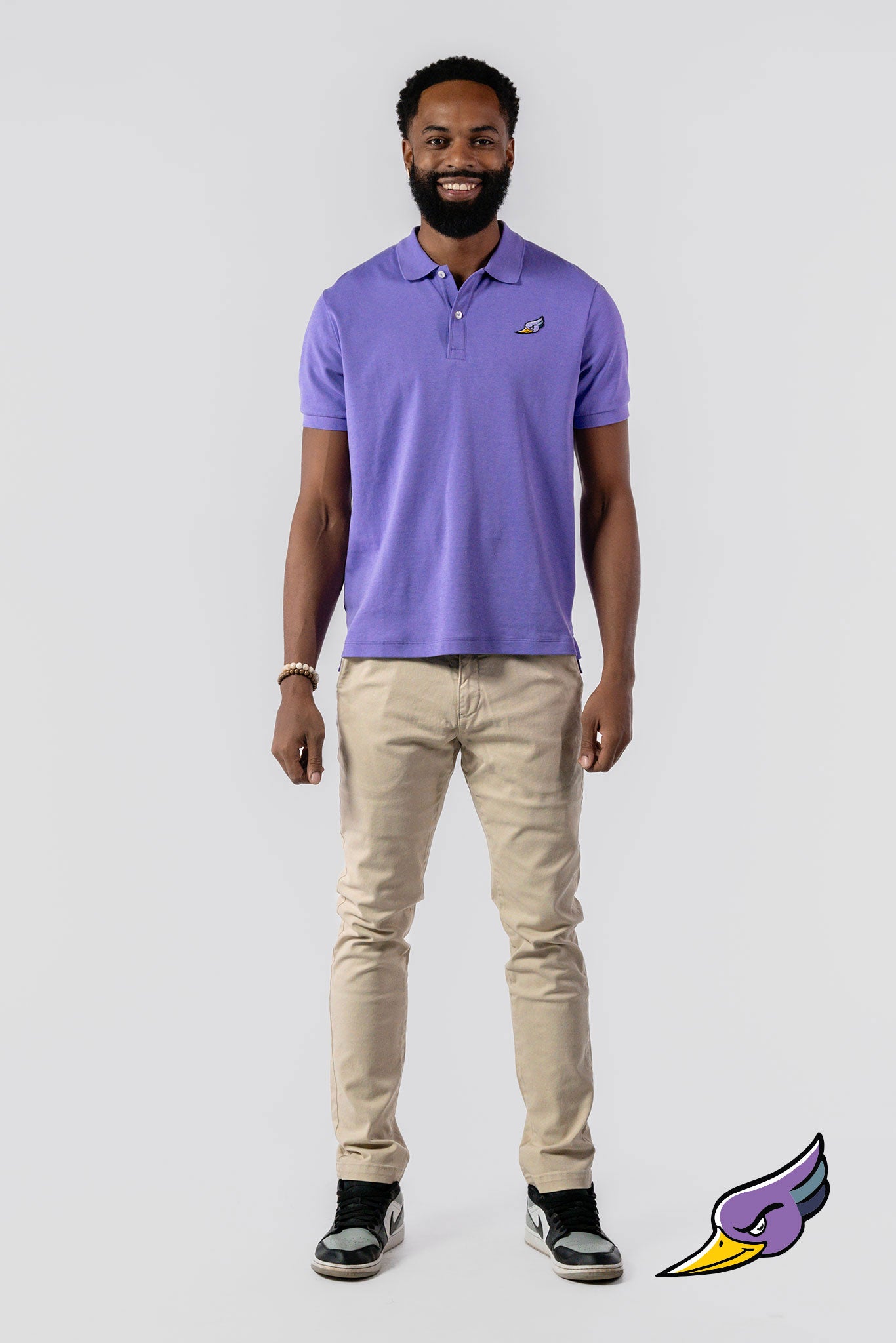 Men's violet polo tshirt