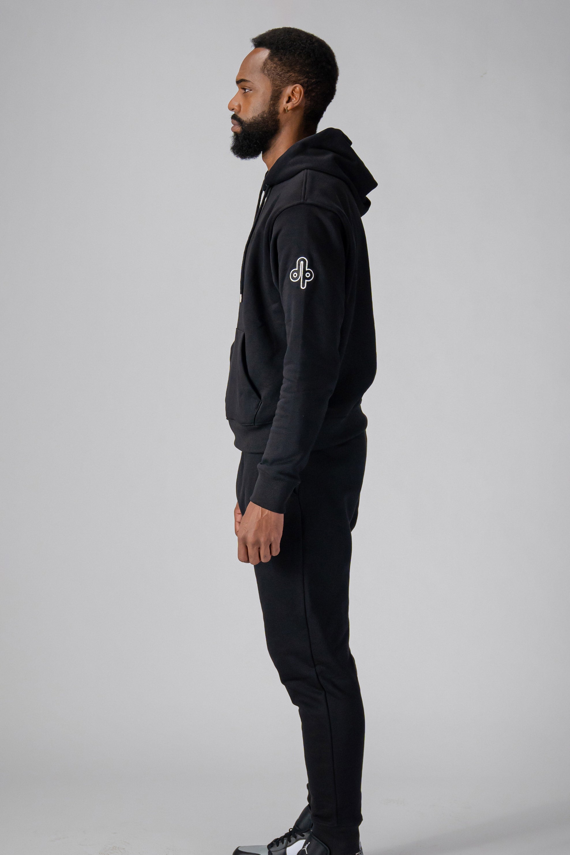 Woodpecker Unisex Cotton Sweatsuit, Black Colour, Woodpecker, Coat, Moose, Knuckles, Canada, Goose, Mackage, Montcler, Will, Poho, Willbird, Nic, Bayley