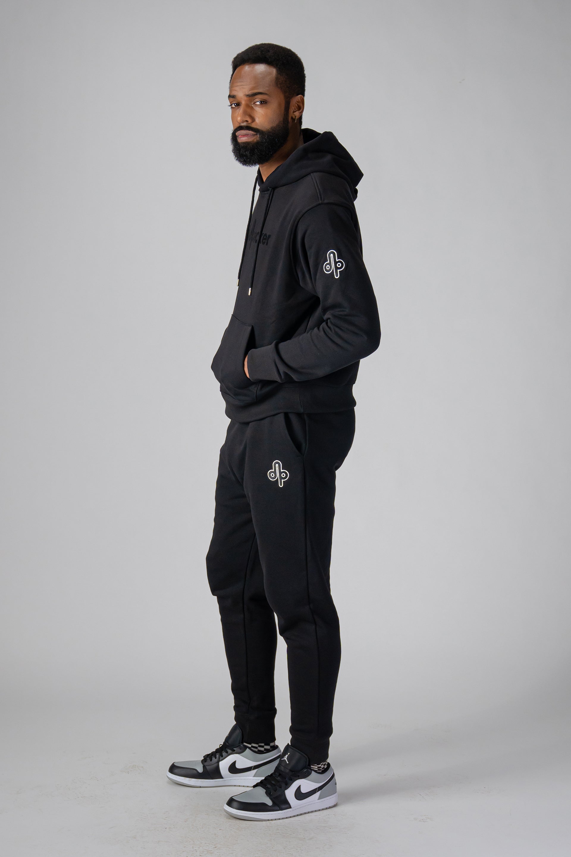 Woodpecker Unisex Cotton Sweatsuit, Black Colour, Woodpecker, Coat, Moose, Knuckles, Canada, Goose, Mackage, Montcler, Will, Poho, Willbird, Nic, Bayley