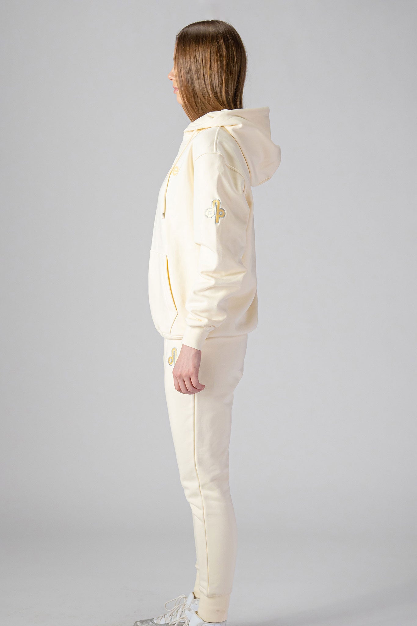 Woodpecker Unisex Cotton Sweatsuit, Cream Colour, Woodpecker, Coat, Moose, Knuckles, Canada, Goose, Mackage, Montcler, Will, Poho, Willbird, Nic, Bayley. Super cozy casual for home or activewear.