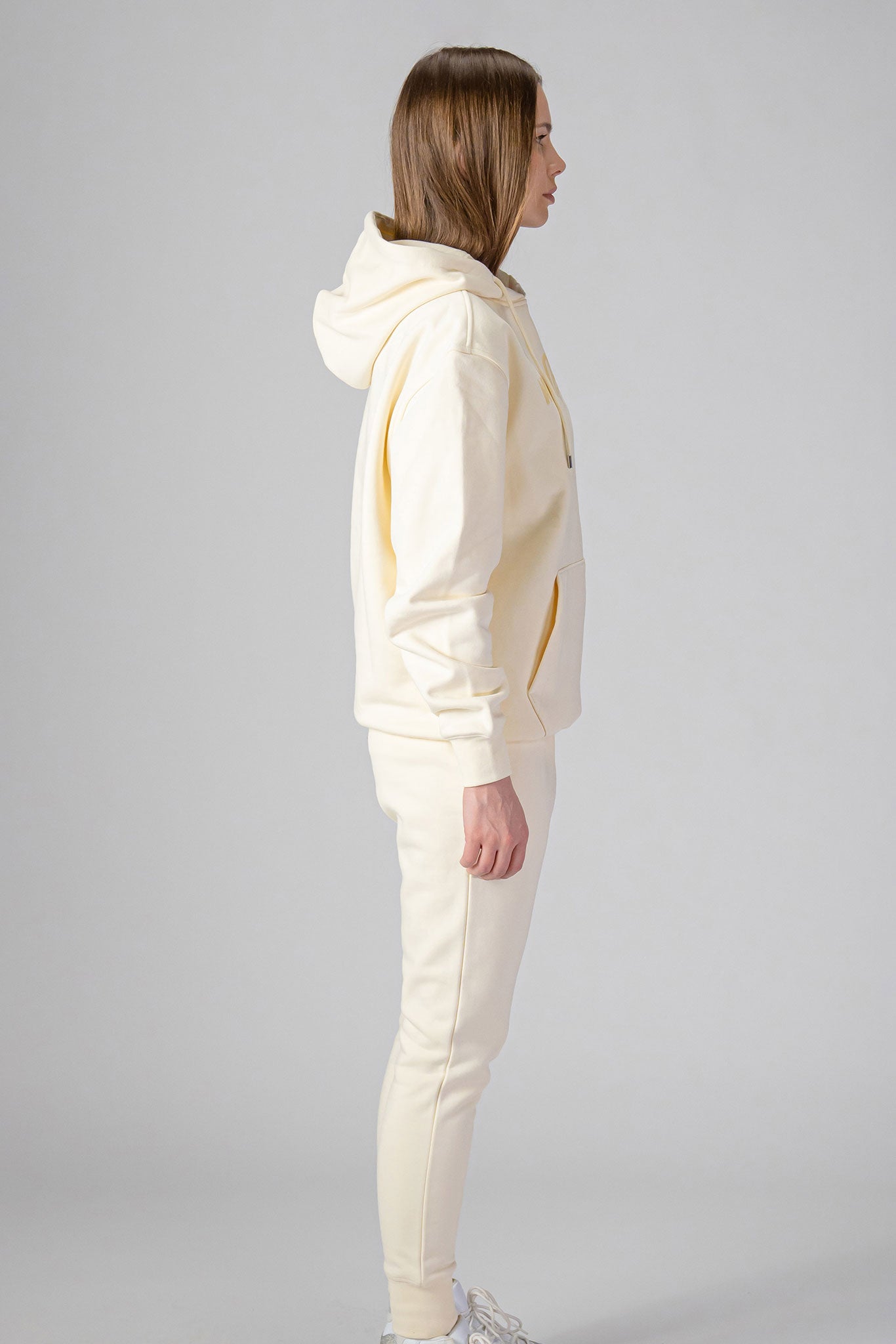 Woodpecker Unisex Cotton Sweatsuit, Cream Colour, Woodpecker, Coat, Moose, Knuckles, Canada, Goose, Mackage, Montcler, Will, Poho, Willbird, Nic, Bayley. Super cozy casual for home or activewear.
