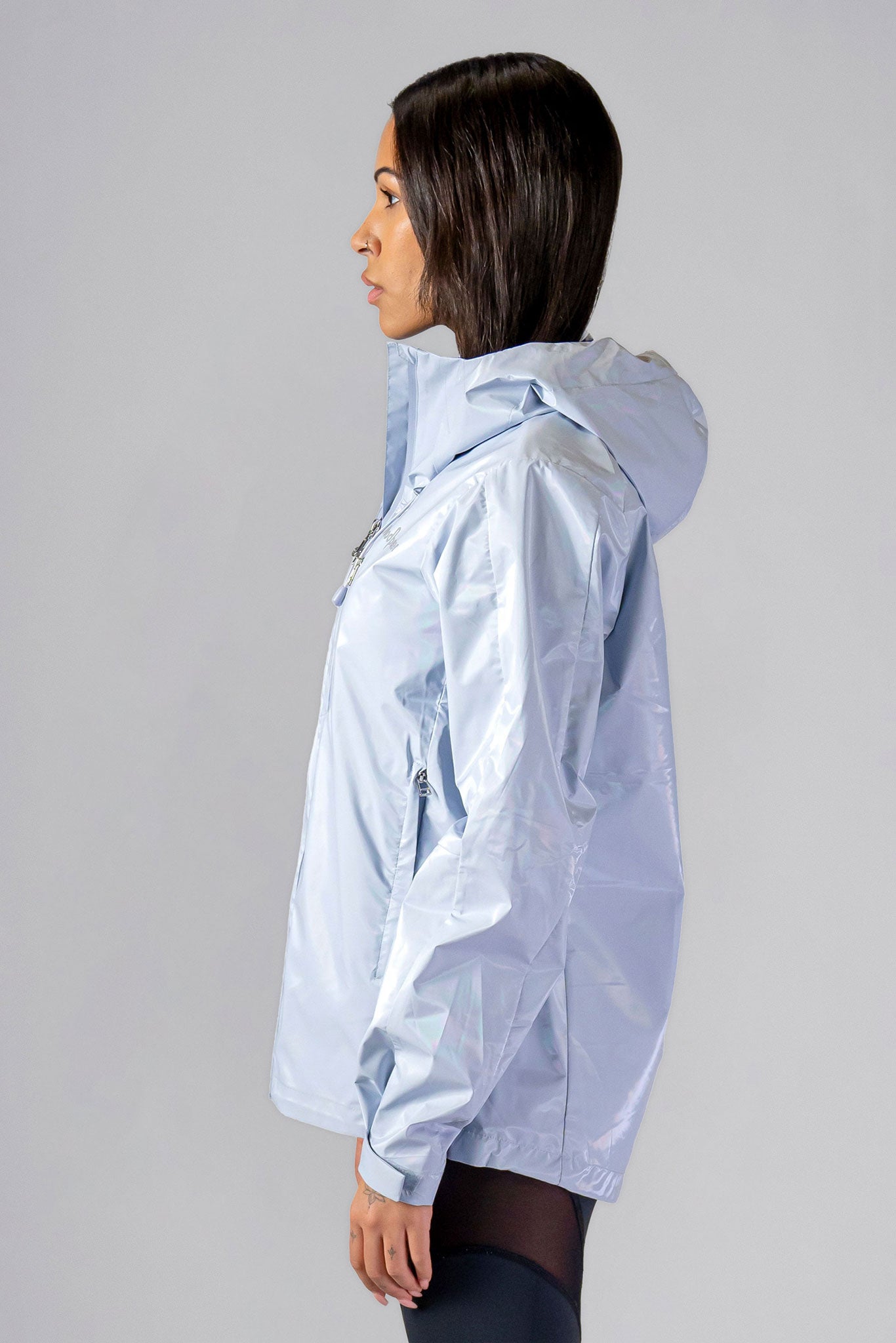 Woodpecker Women's Wind Shell coat. High-end Canadian designer activewear coat for women in "Crème de Menthe" colour. Woodpecker coat designed in Canada. Moose Knuckles, Canada Goose, Mackage, Montcler, Will Poho, Willbird, Nic Bayley.