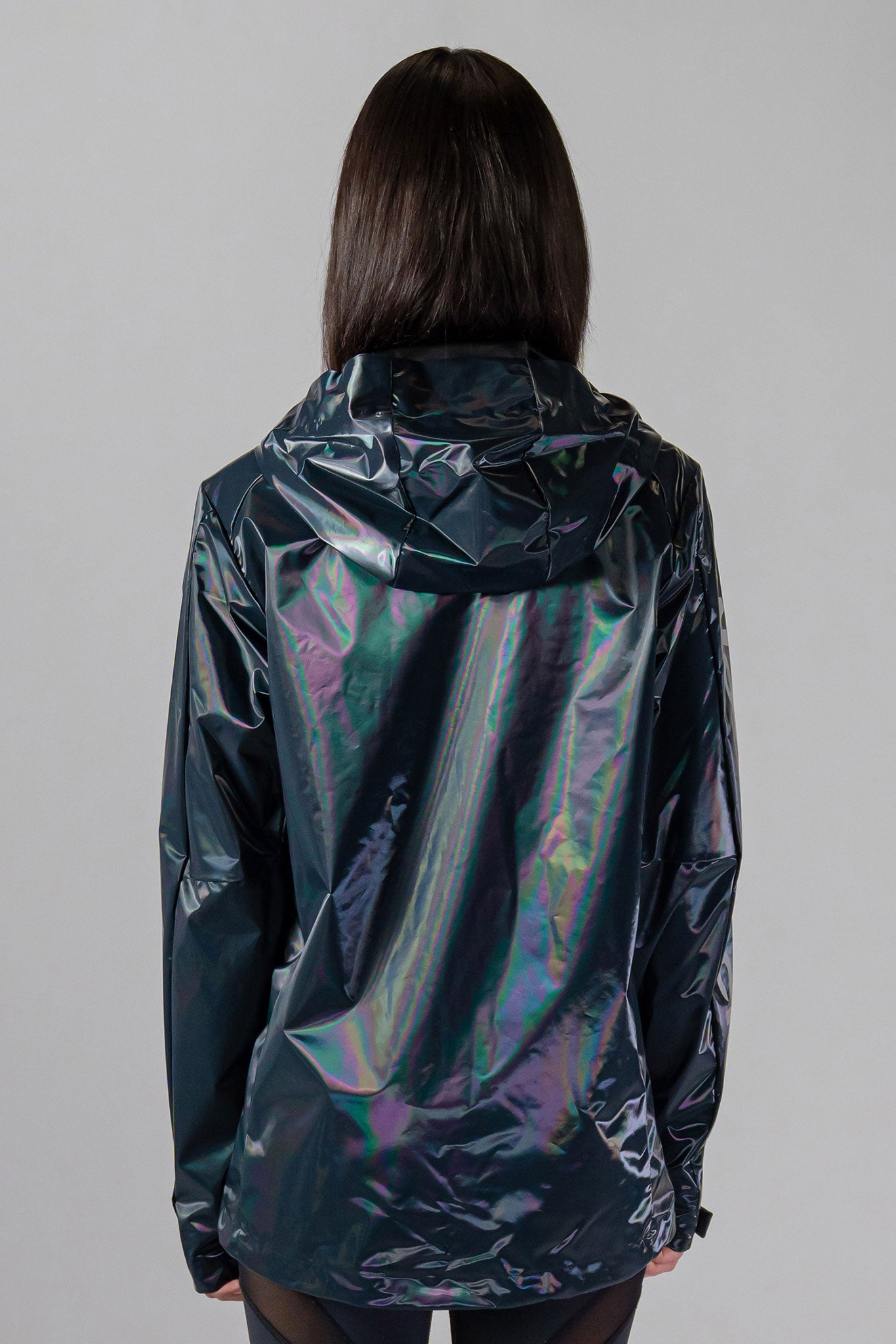 Woodpecker Women's Wind Shell coat. High-end Canadian designer activewear coat for women in "Raven Black" colour. Woodpecker coat designed in Canada. Moose Knuckles, Canada Goose, Mackage, Montcler, Will Poho, Willbird, Nic Bayley.