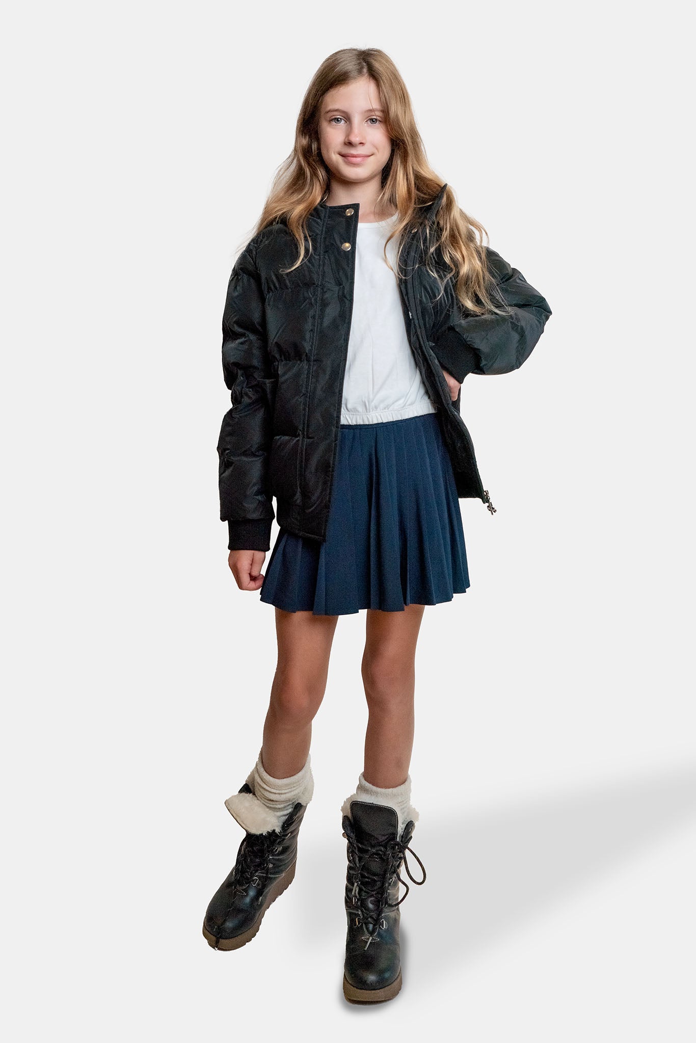Kids' UNISEX Chickadee Coat - Black Diamond