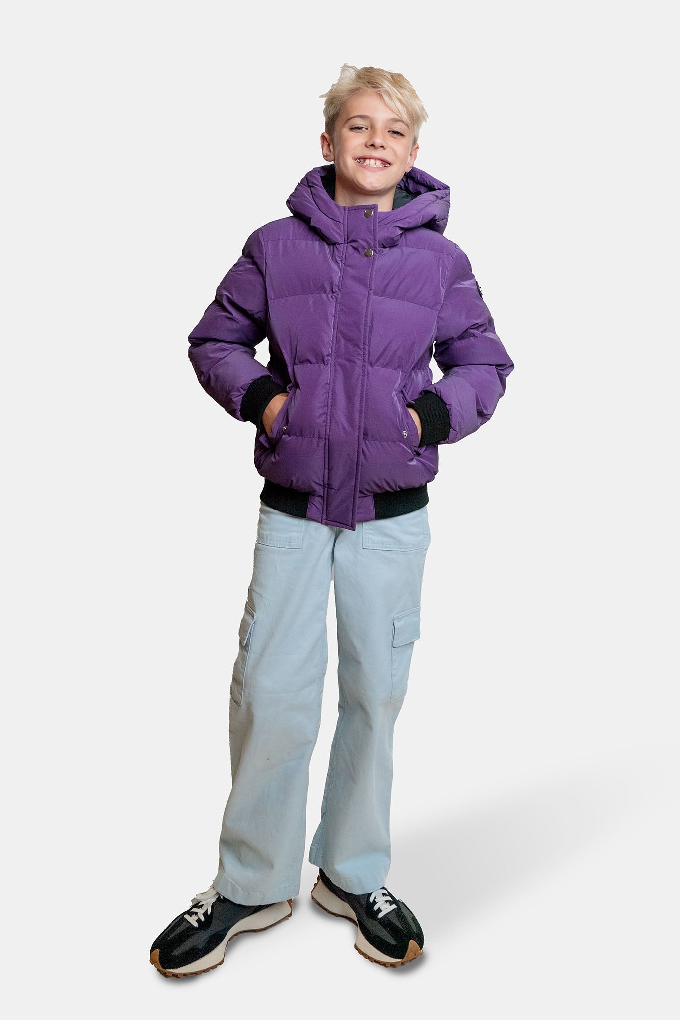 Kids' UNISEX Chickadee Coat - Purple Diamond