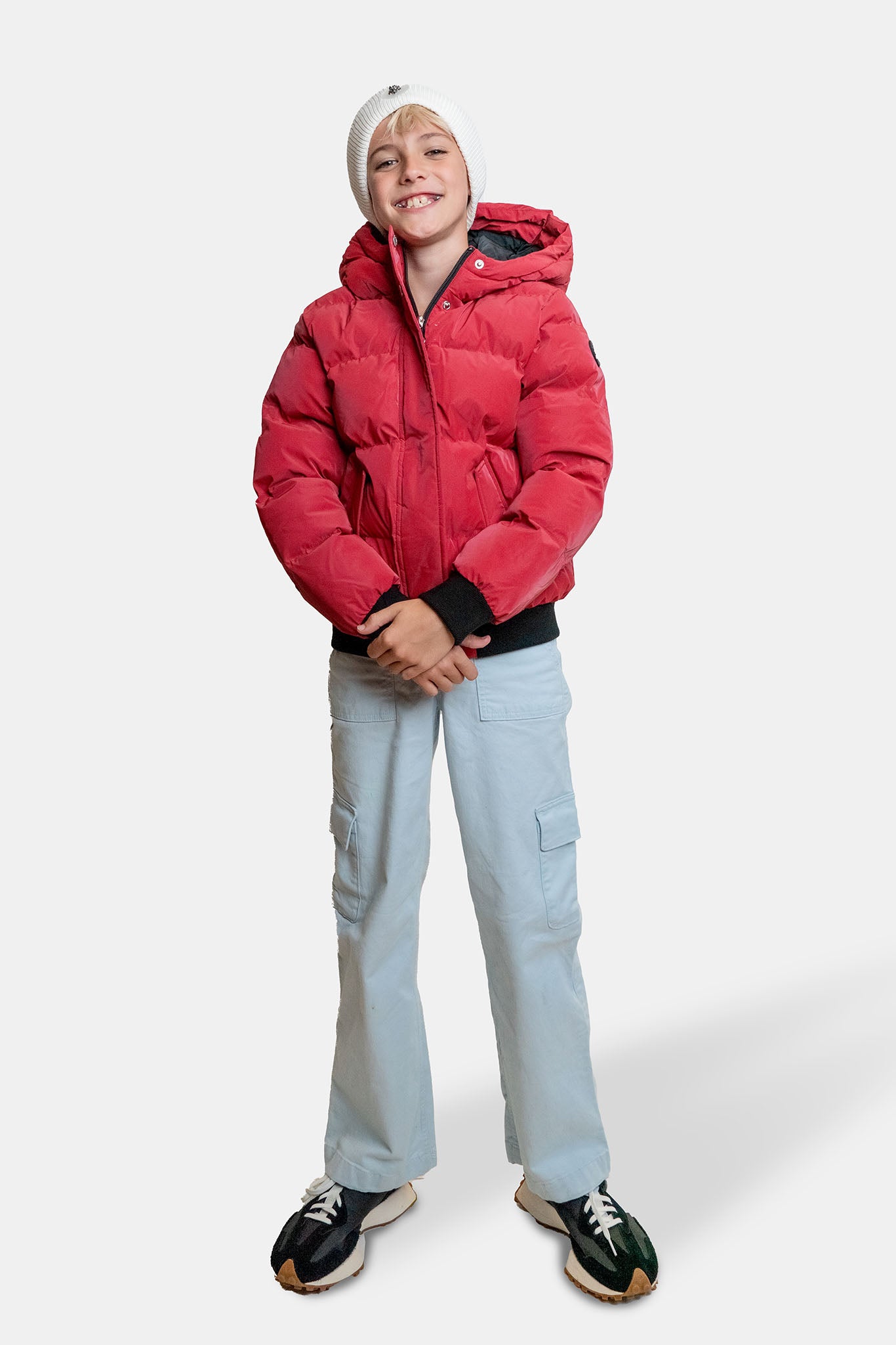 Kids' UNISEX Chickadee Coat - Red Diamond