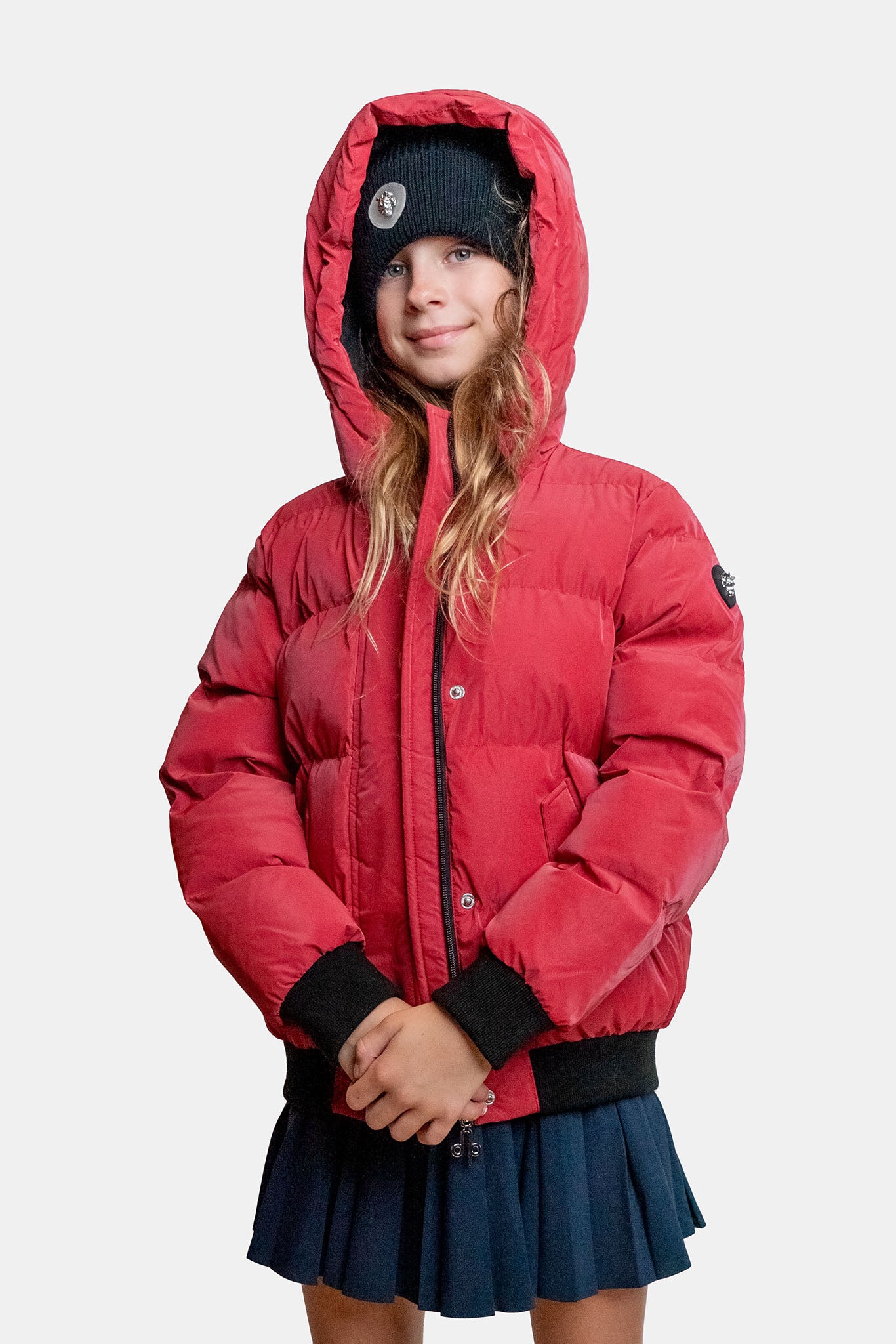 Kids' UNISEX Chickadee Coat - Red Diamond