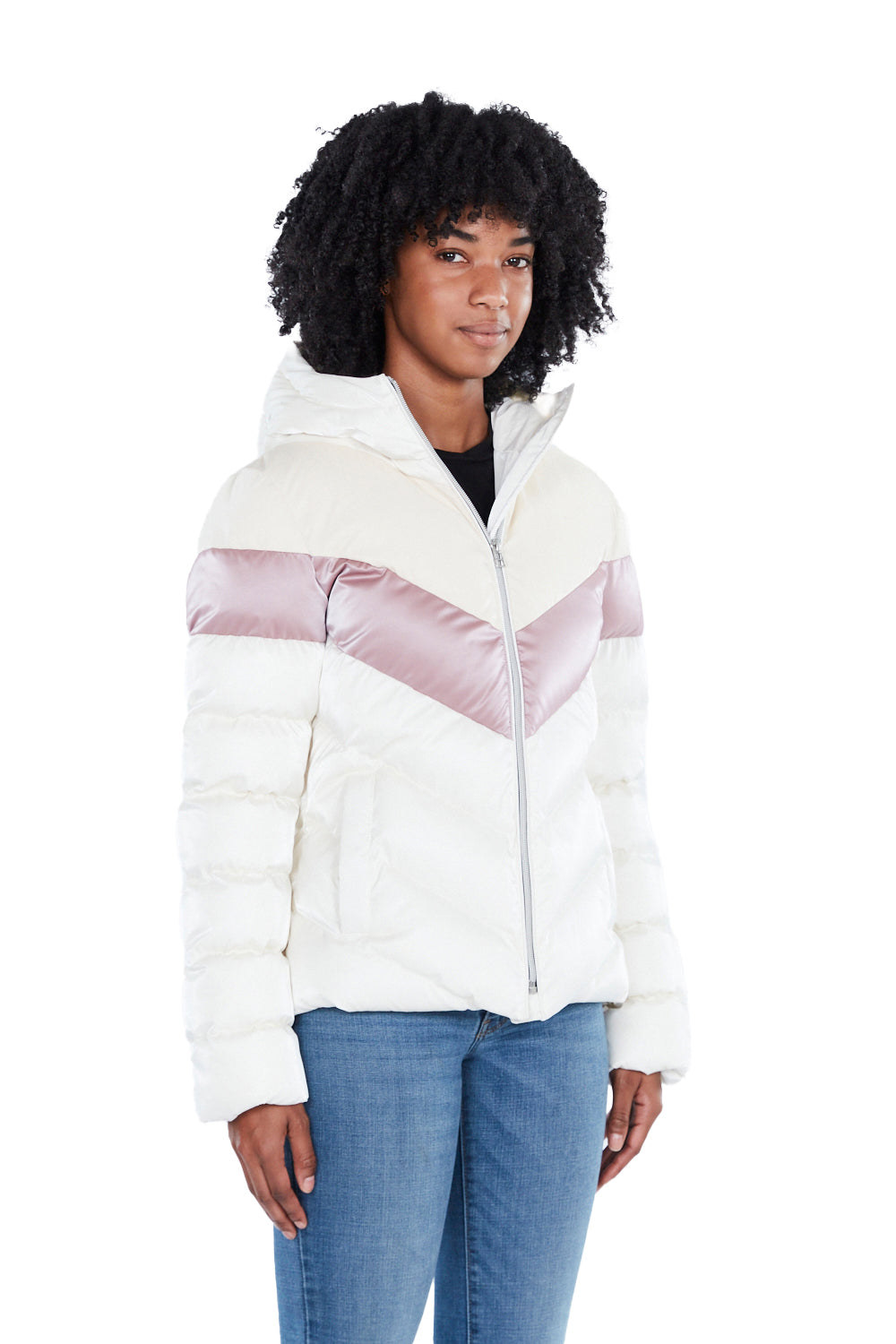 Woodpecker Women's Robin Winter coat. High-end Canadian designer winter coat for women in shiny "Sno Pony Pink" colour. Woodpecker cruelty-free winter coat designed in Canada. Women's medium weight long length premium designer jacket for winter. Superior quality warm winter coat for women. Moose Knuckles, Canada Goose, Mackage, Montcler, Will Poho, Willbird, Nic Bayley. Extra warm. Shiny parka. Stylish winter jacket. Designer winter coat.